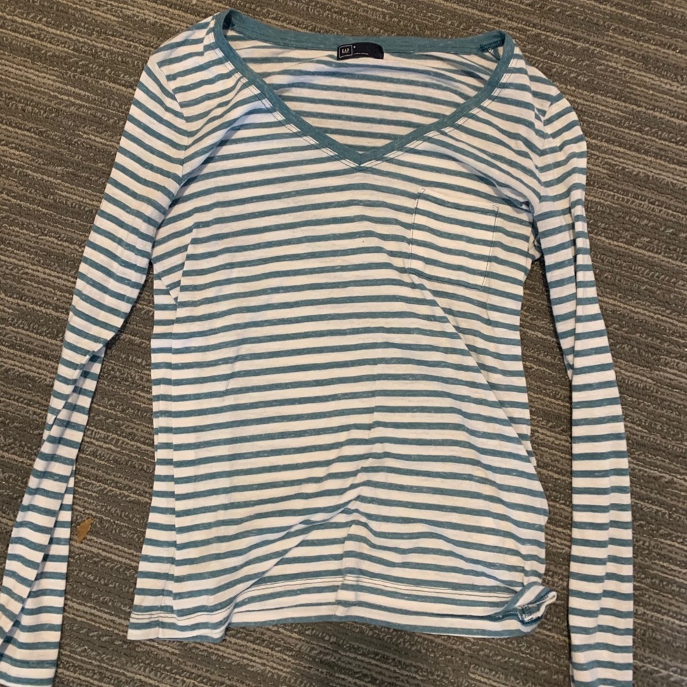 Striped long sleeve tee